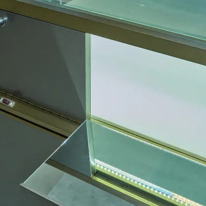 Gold Jewelry Store Showcase Counter