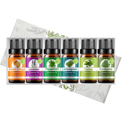 OEM 6pcs Massage Aromatherapy Essential Oils Set - Pure Plant Ingredients