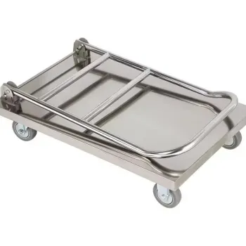 Good Price 4-Wheel 600*900mm Foldable Service Kitchen with Anti Corrosion Rust Proof Surface Stainless Steel Hand Carts