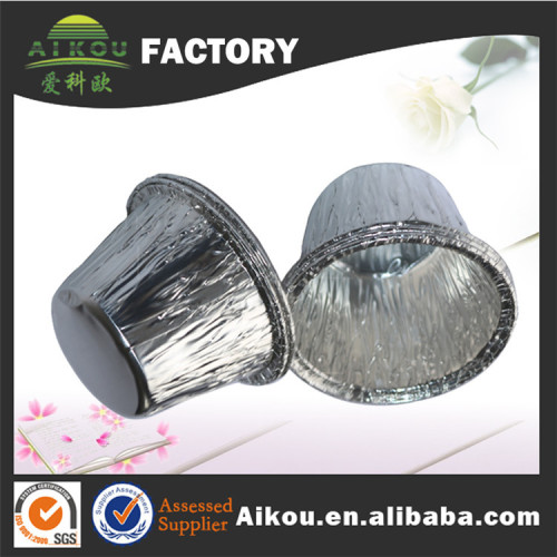 Disposable takeaway aluminum foil cups for bakery,custard and restaurant