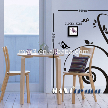 Original brand Kids Room Decorative Flower Wall Sticker Clock
