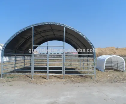 Outdoor Sun Rain Steel Metal Cattle Shed