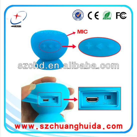 2013 Hot Protable USB mini speaker in sucker shaper for mp3 cell phone