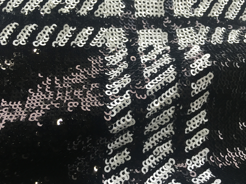 Sequin Geometry Embroidery Fabric