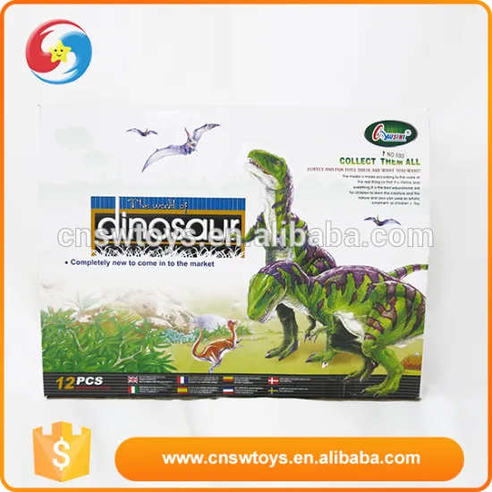 Customized hard cheap plastic 12pcs dinosaur mini plastic toy animal