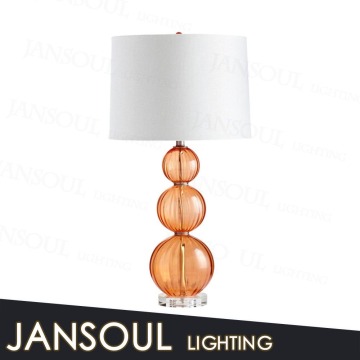 Unique Cute Classic Orange Round Glass Ball Table Light for Hotel Bedroom - Online Shopping India