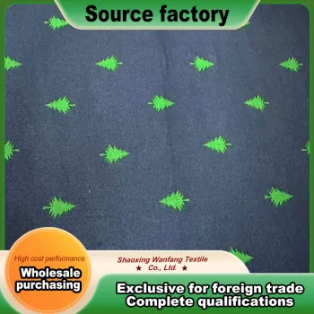 Navy background with green trees