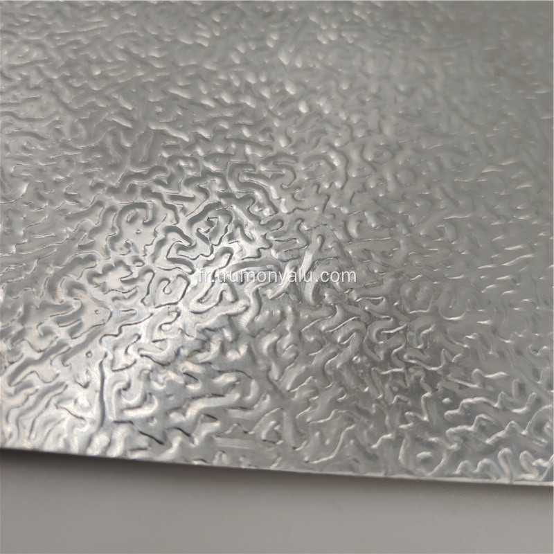 Feuille de plaque gaufrée en aluminium de décoration