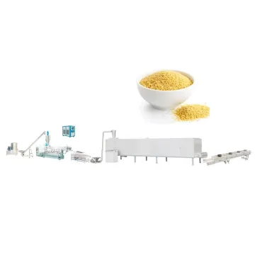 Extruders, Dryers, and Machinery for Manufacturing Couscous, Artificial Rice, Fortified Rice, and Vegetarian Makanan/Comida