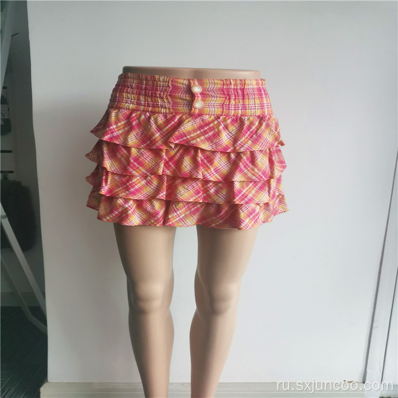 Летняя многослойная женская летняя юбка Sweet из 100% хлопка