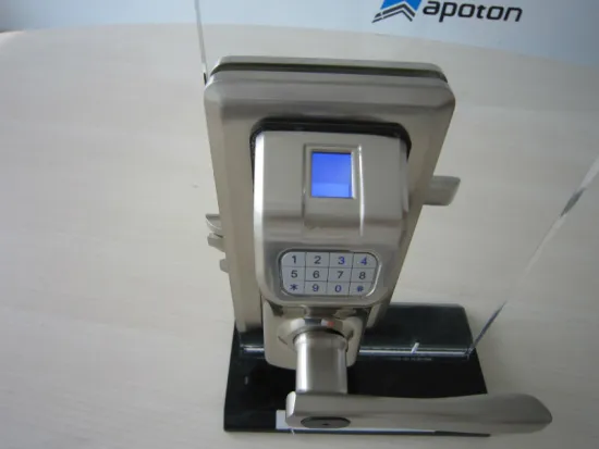 2014 Famous model biometric door lock used for 8-12mm glass door