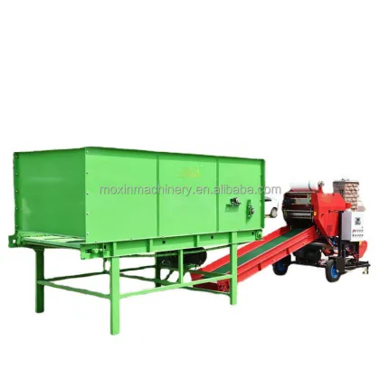 Moxin Combi Automatic Twin Film Round Silage Baler Machine