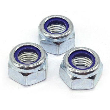 グレード8炭素鋼亜鉛メッキインサートナット：M8、M10、DIN 985、Asme Nylon、Howo Lock Pin Nuts