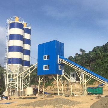 Mais vendida pequena planta de lotes de concreto misto pronto