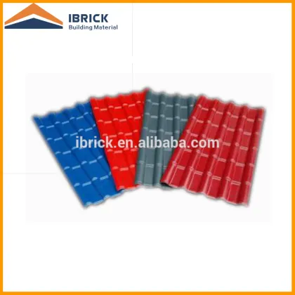 Plastic coating roof construction material PVC fireproof synthetic resin roof tiles