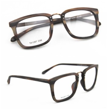 Wooden like acetate optical frame
