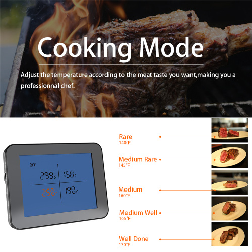 Wireless Bluetooth Meat Thermometer Cooking BBQ Grill Oven