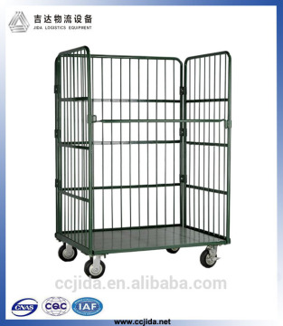 Collapsible wheeled door folding trolley