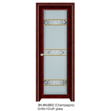 Aluminum Bathroom Door with Good Quality and Competitive Price