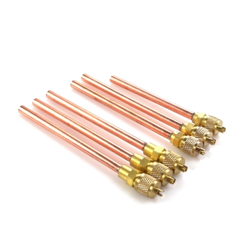 Copper and Brass Air Conditioner Access Valves - 1/4", 3/16", 3/8" Charging Pins