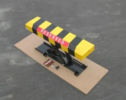 Parking Space Lock Road Safety Equipments With Rechargeable Battery Operated