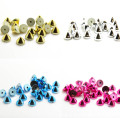 Shiny Cone Studs med nagel för kläder