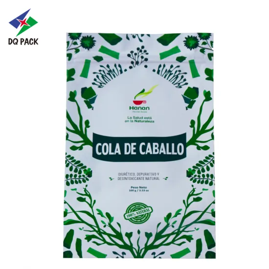 Danqing Packaging Tea foil packaging bag stand up ziplock pouch