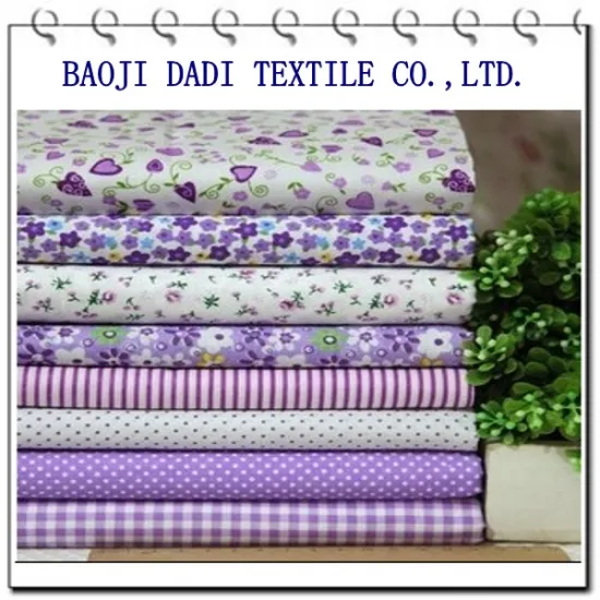 TC90/10 ployester printed fabric