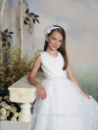lovely halter baby gown beaded white children clothing