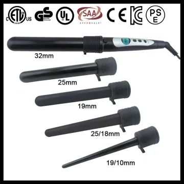 Private label hair tools 40w lcd electric curler hair roller with 5p barrels for choice                        
                                                Quality Choice