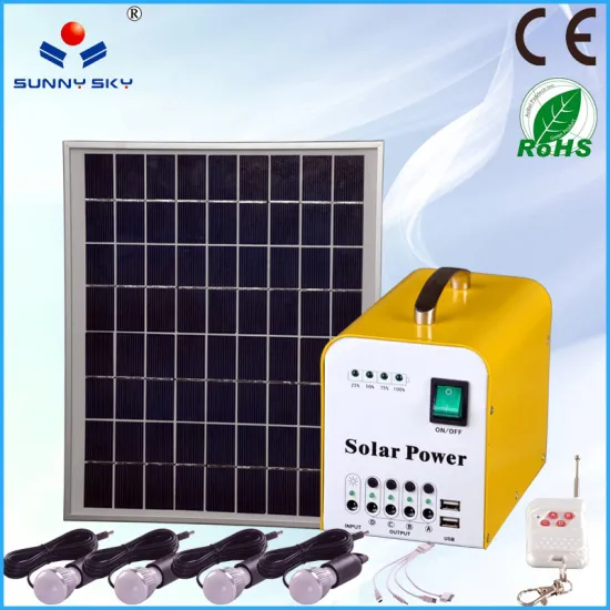 mini portable solar pv system solar lighting kit