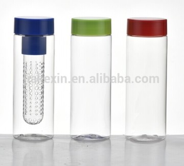 Flat cover lid Fruit infuser water bottle