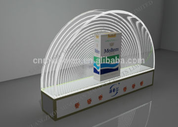 LED acrylic crystal cigarette display stand, new style led crystal plexi display stand for cigarette,acrylic crystal cigarette
