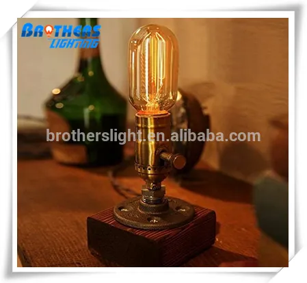 E27 Base 60w Vintage Edison Bulb Dimmable T45 Antique Filament Tungsten Squirrel Cage Tubular Style 13 Anchors Incandescent