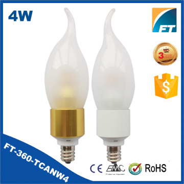 FT-360-TCANW4 4W E12 AC85-265V Frosted LED Candle Light
