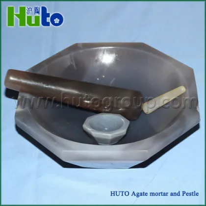 HUTO Brand Agate Mortar & Pestle