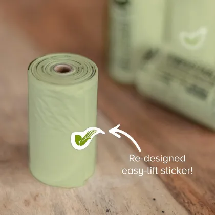 Eco-Friendly Biodegradable Dog Poop Bags Compostable Pet Waste Bags