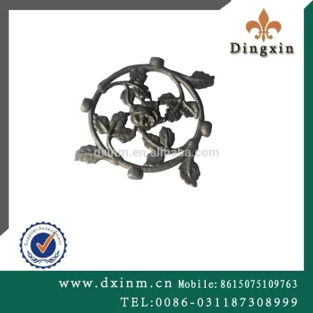 Factory Cheap Fashion OEM Ornamental iron window grill design decorative fence parts