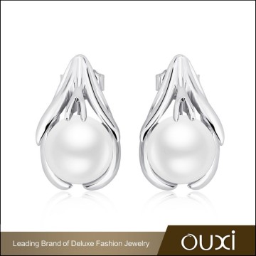 OUXI nickel free cheap fashion pearl earring indian jewelry wholesale