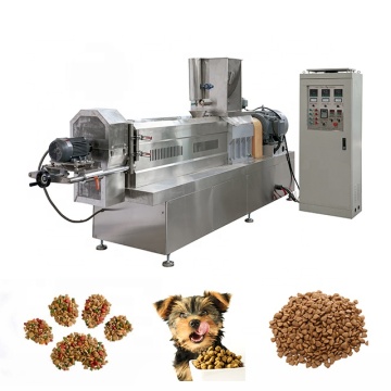 Automatic Double Screw Twin Extruder Pet Food Production Line for Dog Snacks and Cat Kibble