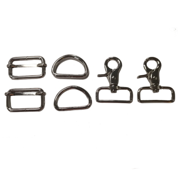 Wholesale High Quality Pet Leash Hardware Set with Gold Buckle for Dog Collars