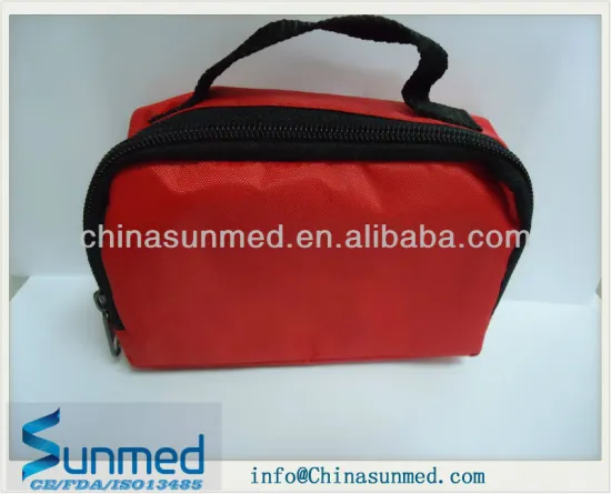 Red Nylon High quality first aid kits with handle/first aid bag