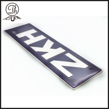 3M Adhensive engraved logo nameplate metal