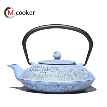 Japanese Cast Iron Teapot with Stainless Steel Kung Fu Infuser for Oolong Tea