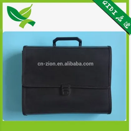 Custom Black File Specialty Expanding Files Bag