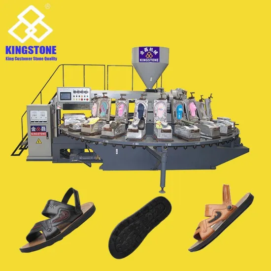 Automatic Rotary PVC Sandal Shoes Making Machine