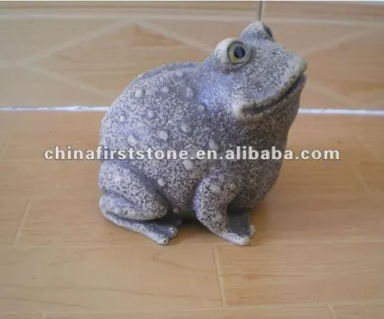 Feng Shui Antique Stone Money Toad Garden Animal Statue