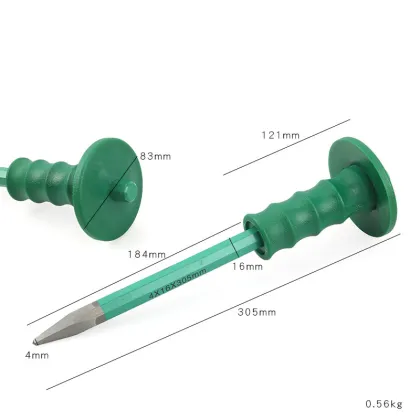 High Quality Multifunctional Fitter Chisel Punch Tool - Green Stone Cold Chisel