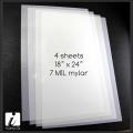 Cake Stencil Milky White Mylar Film Blank Sheet