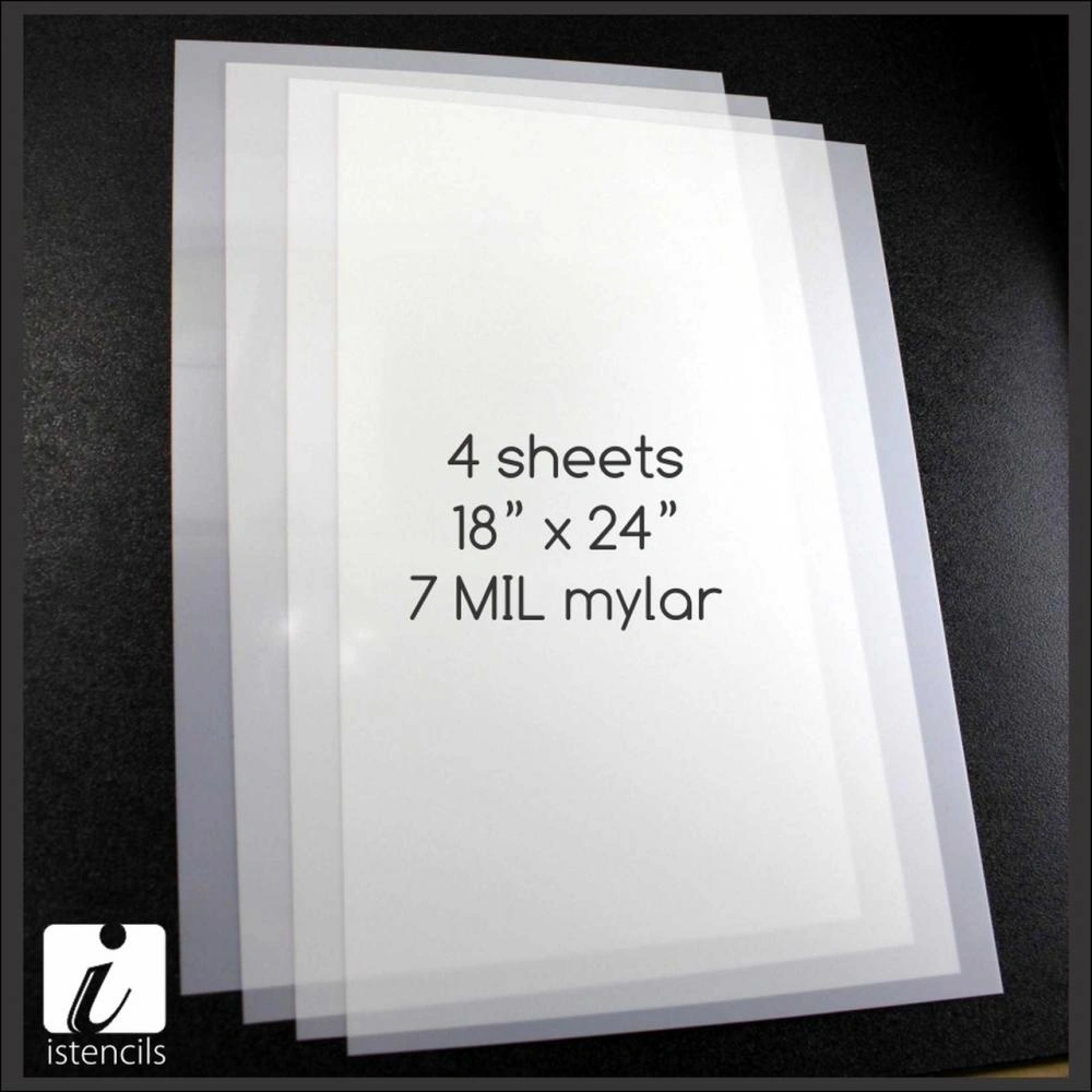 Mylar Stencil Material - 5 mil, 7 mil, 10 mil & 14 mil film